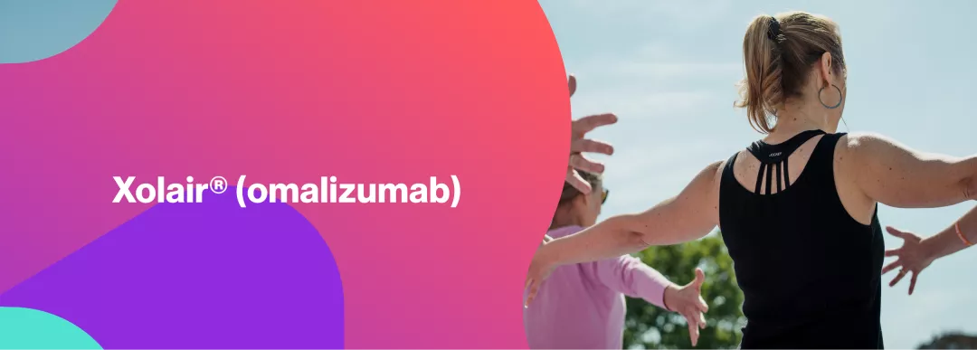 Xolair (omalizumab) hero image.