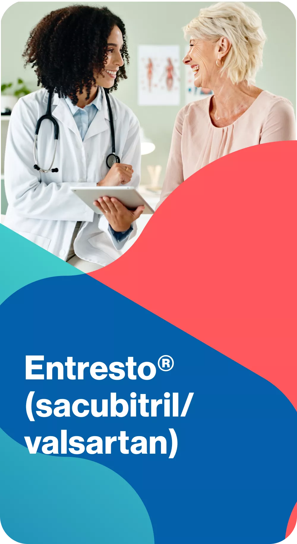 Hero Banner. Entresto® (sacubitril/valsartan) logo.