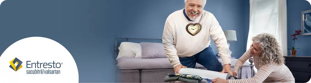 Hero Banner. Entresto® (sacubitril/valsartan) logo.