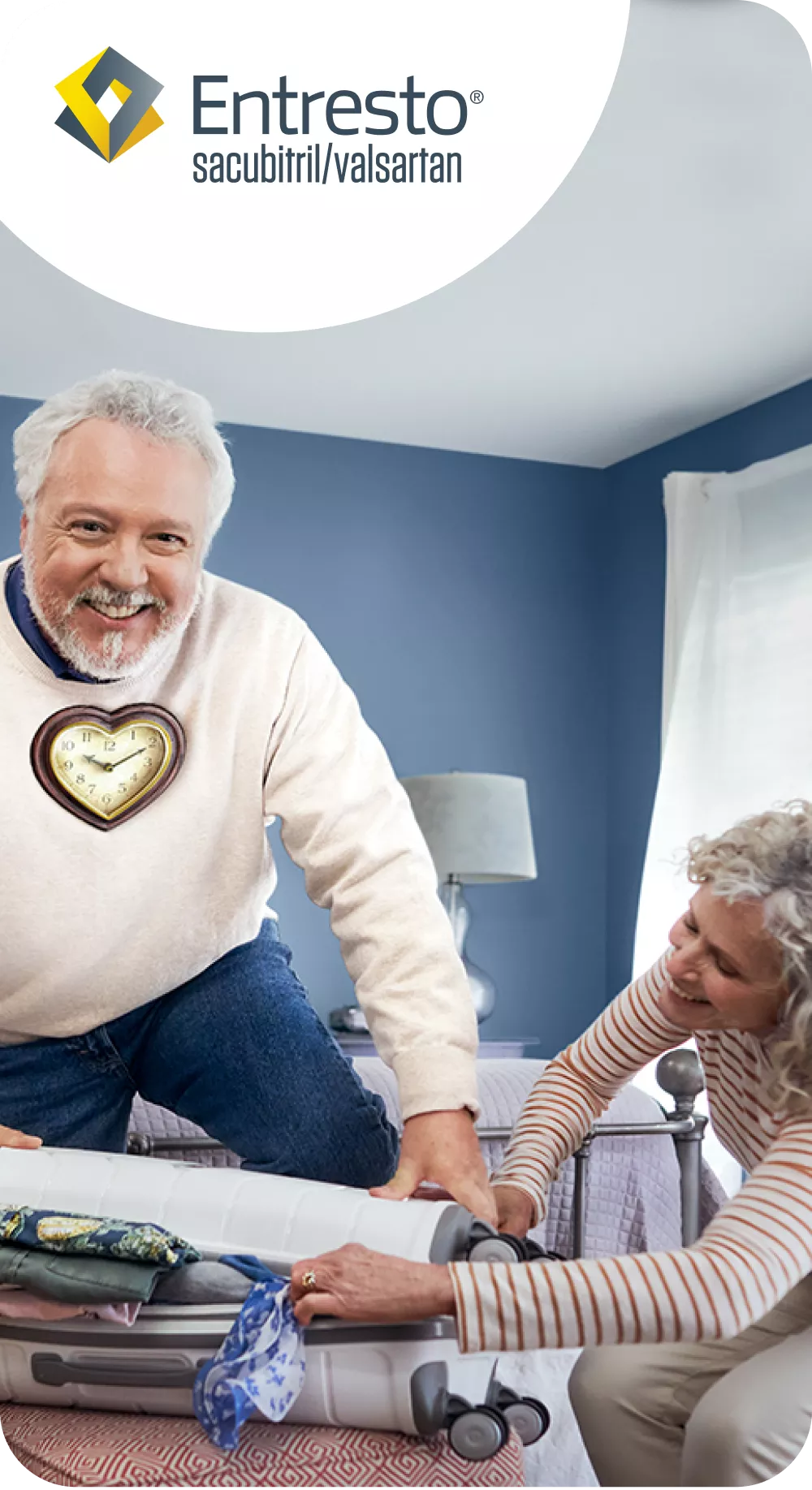 Hero Banner. Entresto® (sacubitril/valsartan) logo.