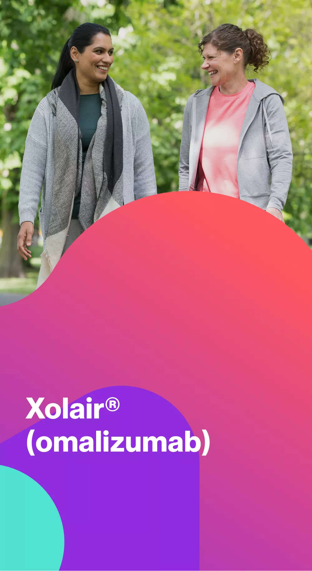 Xolair (omalizumab) hero image.