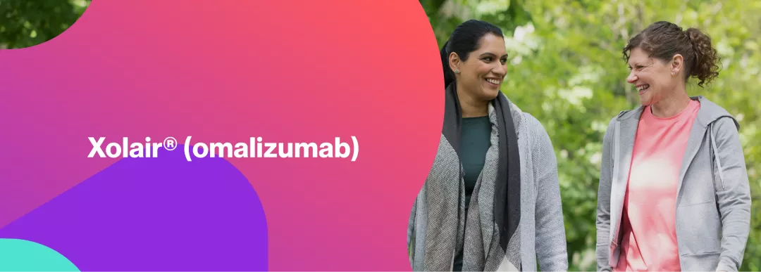 Xolair (omalizumab) hero image.