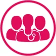 Icon to represent patients.