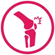 Icon representing joint pain.