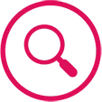 Icon of a magnifying glass
