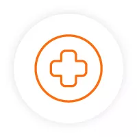 Icon of a circle with a pharmacy cross inside.