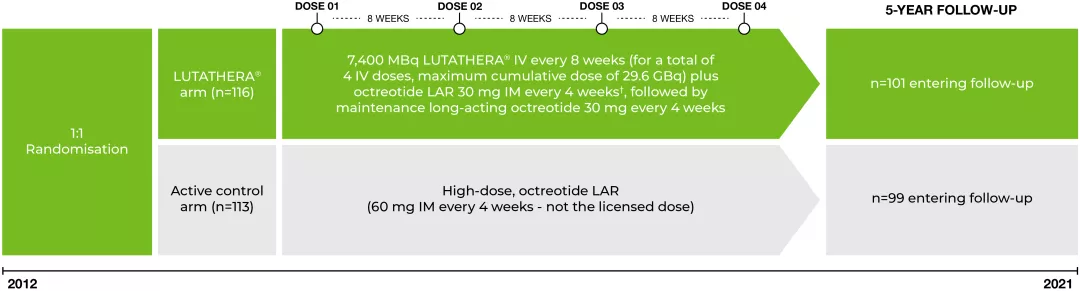 NETTER-1 study design graphic.