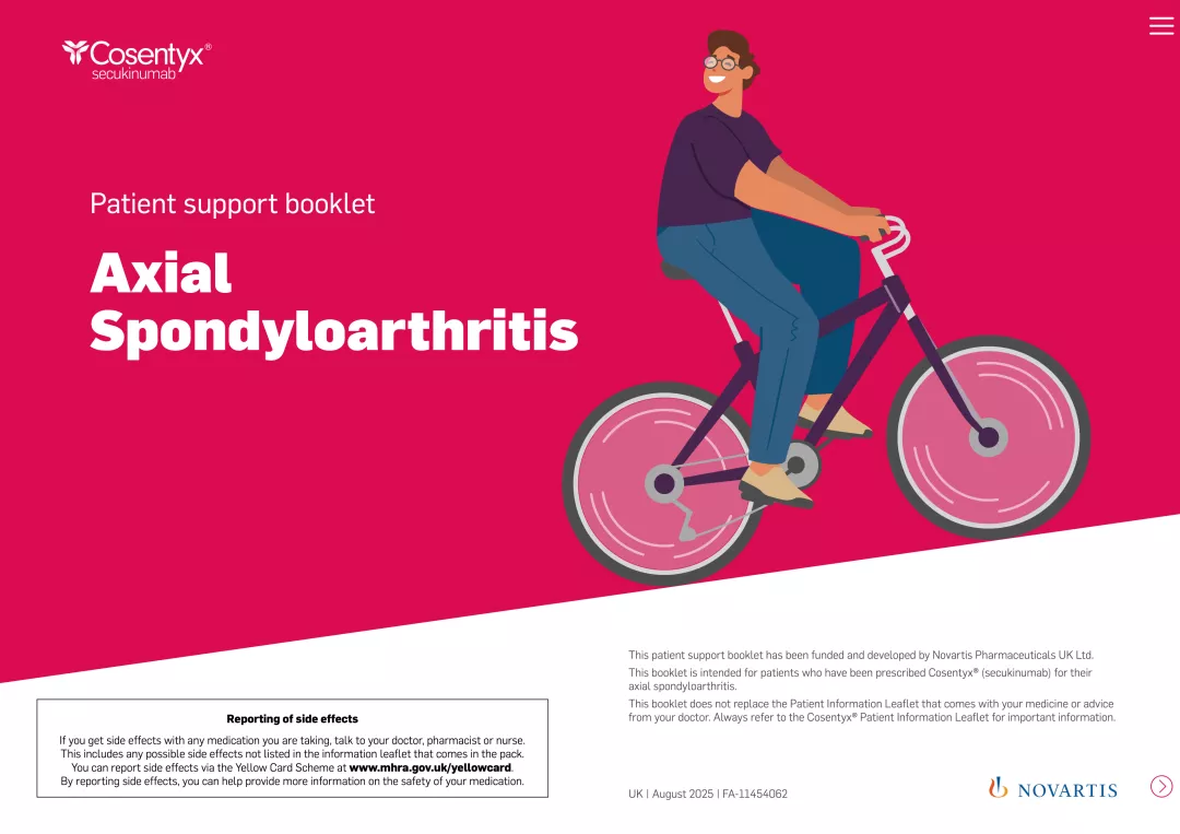 Preview image. Ankylosing Spondylitis patient pack.