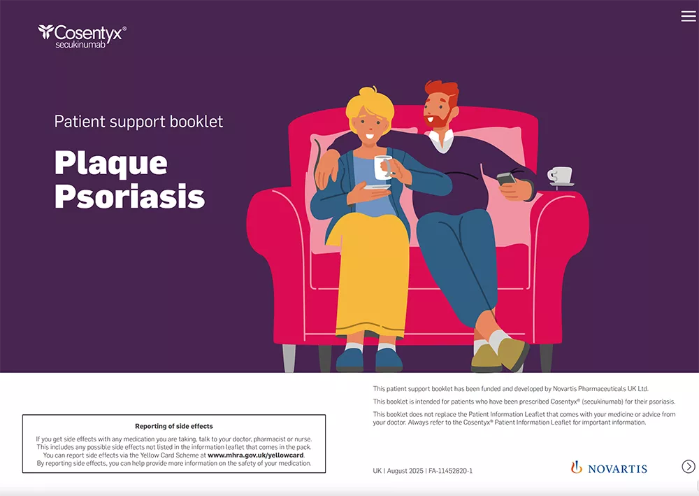 Preview image. Psoriasis patient pack for adults.