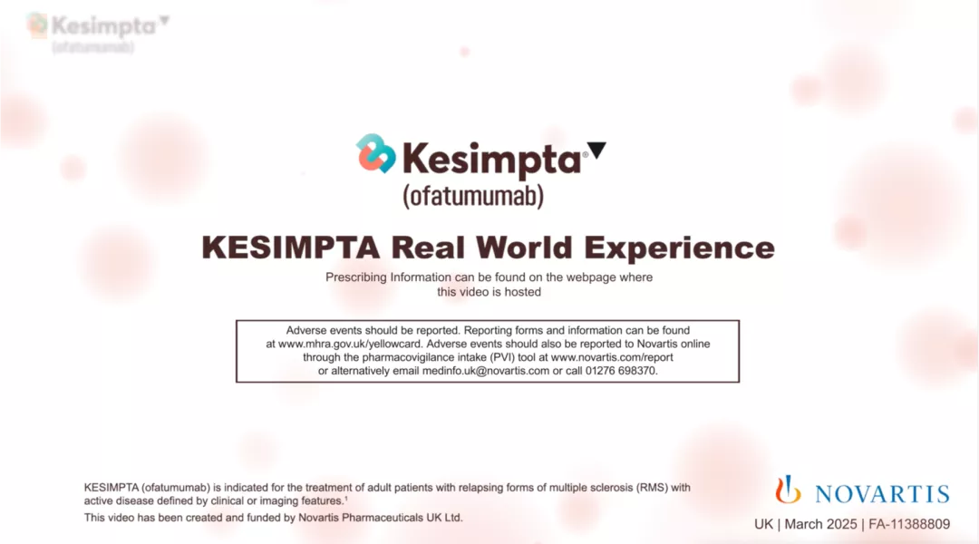 Preview image. KESIMPTA real-world experience video.