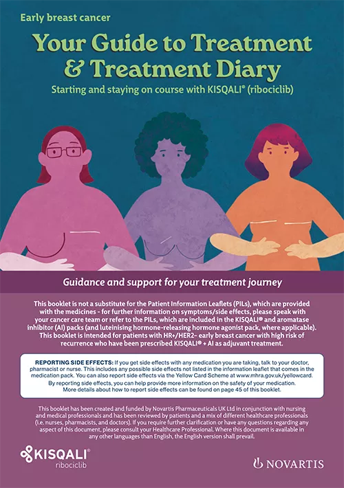 Preview image: eBC KISQALI +AI patient booklet.