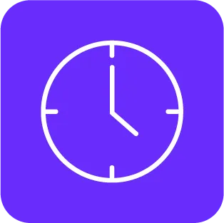 Clock icon.