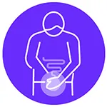 Icon to represent bowel obstruction.