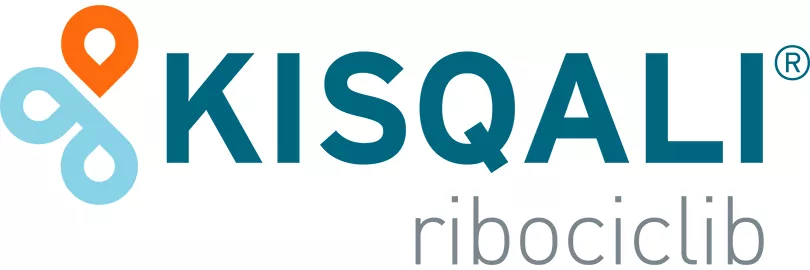 Brand logo KISQALI® (ribociclib).