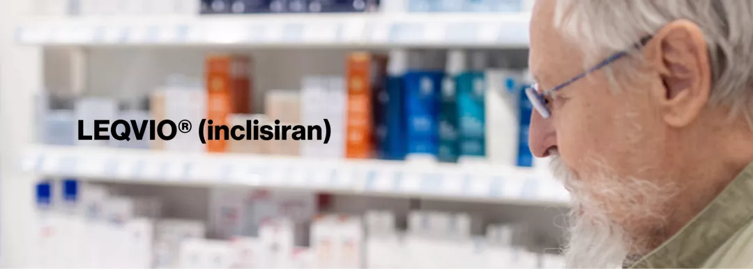 Hero banner. LEQVIO® (inclisiran).