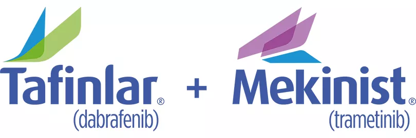 Brand logo Tafinlar® + Mekinist (dabrafenib + trametinib).