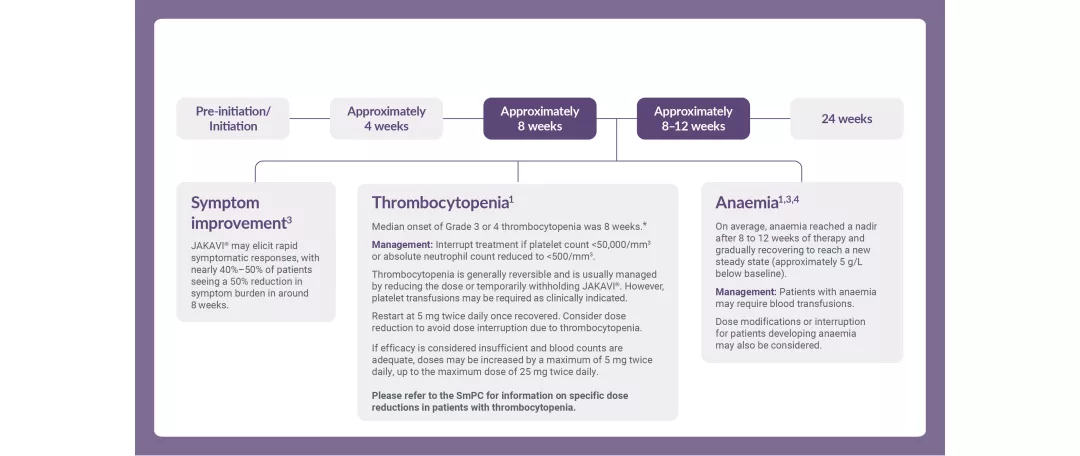  Slider graphics showing how to optimise response to therapy with dose titration based on safety and efficacy.