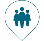 Icon to represent patients.