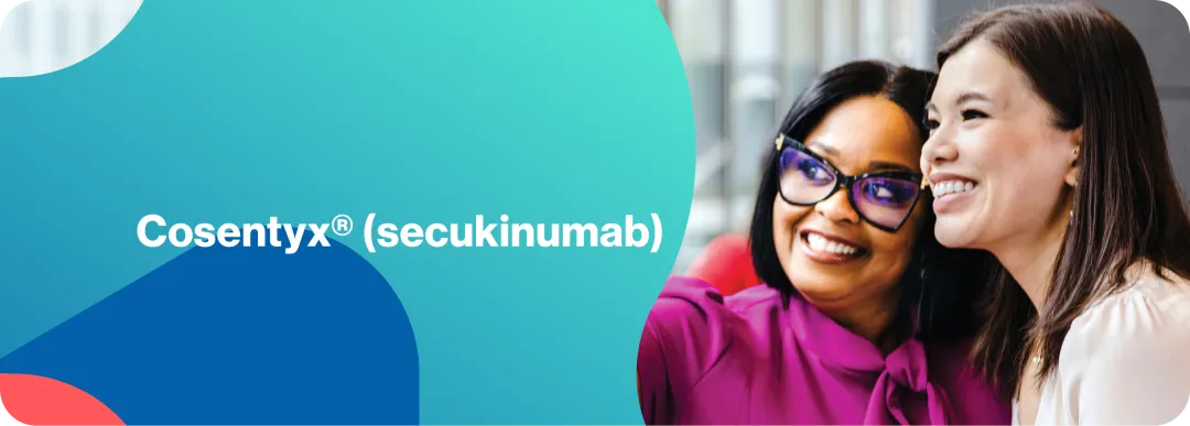 Top banner. Cosentyx® (secukinumab) logo.