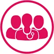 Icon to represent patients.