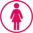 Icon to represent a women of childbearing potential.