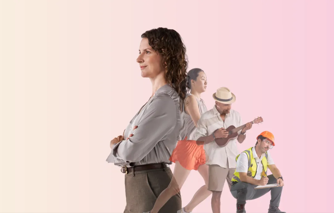 Image of people partaking in a range of activities with the text 'See the possibility of sustained remission…Help your eligible patients feel relief from the daily burden of disease'.