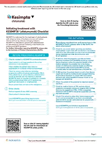 Preview image: Treatment initiation checklist.