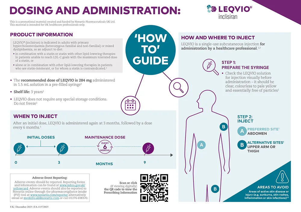 Preview image. LEQVIO® dosing and administration 'how to' guide.