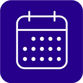Calendar icon.