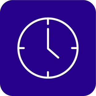 Clock icon.