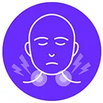 Icon to represent palpitation of new or enlarged tumour or lymph nodes.